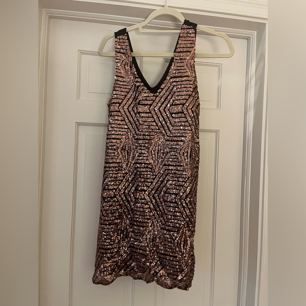 Sequin Front Dress